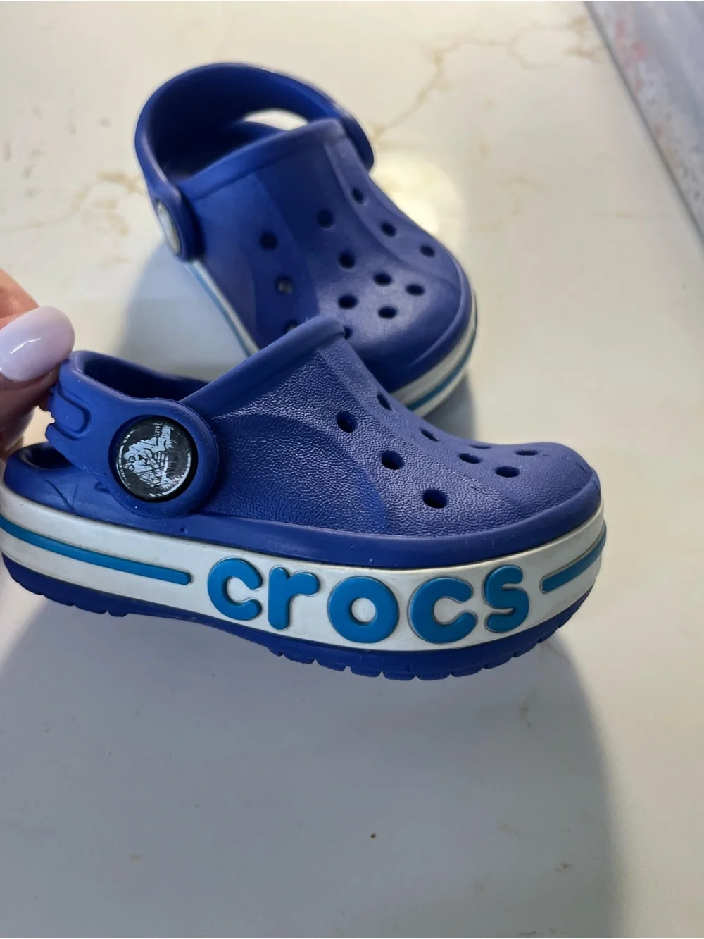 CROCS Kids Slip-On Clog in Bright Blue c4